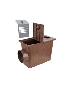 Lietus ūdens savākšanas traps (nogulsnētājs), sānu pieslēgums