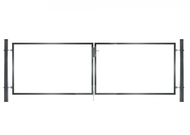 Vartai, be užpildo, dvivėriai, 4000x1200 mm