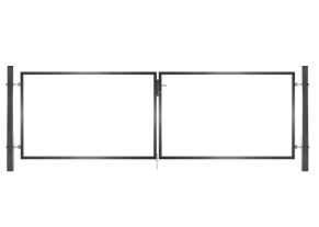 Vartai, be užpildo, dvivėriai, 4000x1200 mm
