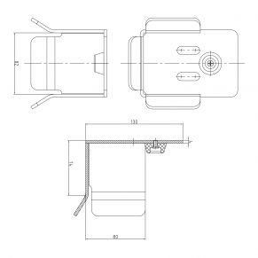 Vežimėlių komplektas 68x68x3,5 mm (stumdomiems vartams)