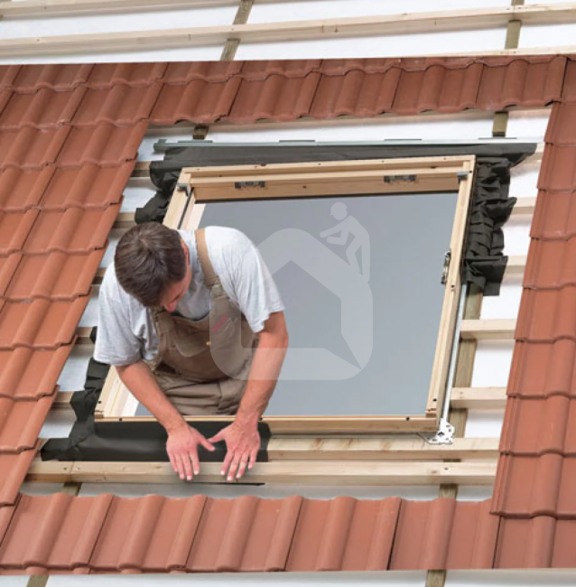 Tarpinės komplektas VELUX EDS 2000 BDX (iki 16 mm) lygioms stogo dangoms (įv. dydžiai)