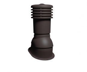 Ventiliacinis kaminėlis VENTOS X, 150D, RAL8019, tamsi ruda