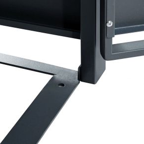 Trivietė šiukšlių konteinerio pastogė apvalintu dangčiu MIKKO