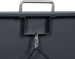 Vienvietė šiukšlių konteinerio pastogė MIKKO, pilka / medžio imitacija