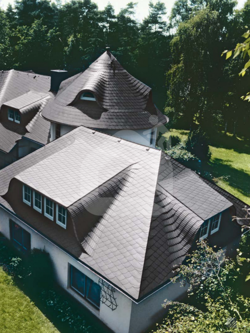 Vokiškas dengimas, fibrocementinės plokštelės Cedral
