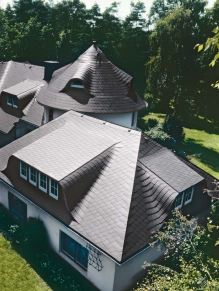 Vokiškas dengimas, fibrocementinės plokštelės Cedral
