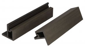 WPC fasado šoninis užbaigimo profilis MIKKO, 49x49x3600 mm (įv. spalvos)