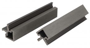 WPC fasado kampinis profilis MIKKO, 49x49x3600 mm (įv. spalvos)