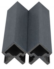 WPC fasado kampinis profilis MIKKO, 49x49x3600 mm (įv. spalvos)