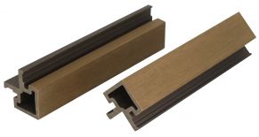 WPC fasado kampinis profilis MIKKO, 49x49x3600 mm (įv. spalvos)