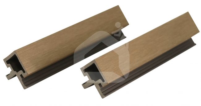 WPC fasado kampinis profilis MIKKO, 49x49x3600 mm (įv. spalvos)