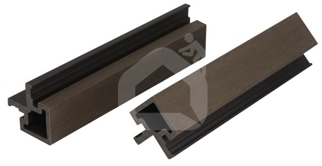 WPC fasado kampinis profilis MIKKO, 49x49x3600 mm (įv. spalvos)