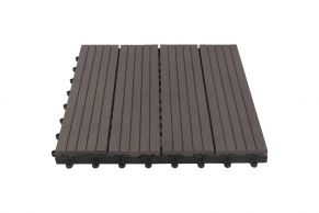 WPC plytelės 300x300x23 mm, šokoladinė sp.