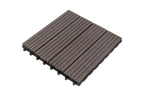 WPC plytelės 300x300x23 mm, šokoladinė sp.