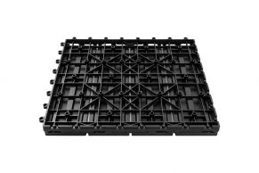 WPC plytelės 300x300x23 mm, juoda sp.