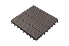 WPC plytelės 300x300x23 mm, šokoladinė sp.