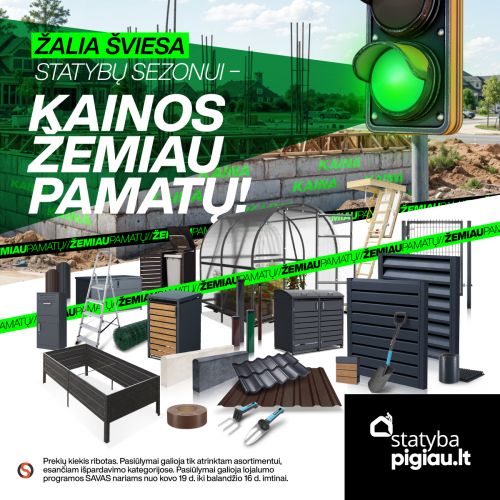 Žalia šviesa statybų sezonui – tvorų prekės
